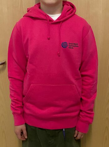 Hoodie Drummer Kollektion 2<br> Raspberry <br> Größe M-XXL – Bild 3