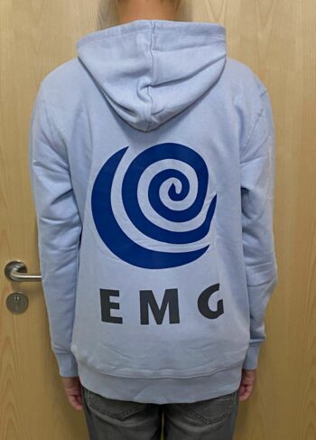 Hoodie Drummer Kollektion 2<br> Serene Blue <br> Größe M
