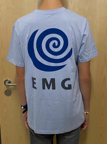 EMG T-Shirt Kollektion 2 <br> Serene Blue <br> Größe M-XL