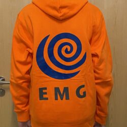 Hoodie Drummer Kollektion 2<br> Bright Orange <br> Größe M und XXL