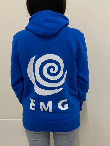 Hoodie Drummer Kollektion 2<br> Royal blue <br> Größe M