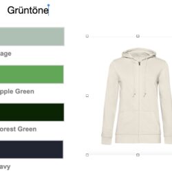 Hoodie Kollektion 4<br> Grüntöne <br> Größe XS-M