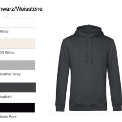 Hoodie Kollektion 4<br> Schwarz/Weisstöne <br> Größe XS-M