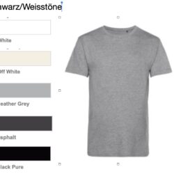 T-Shirt Kollektion 4<br> Schwarz/Weisstöne <br> Größe XS-M