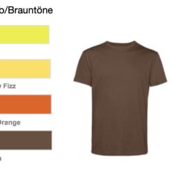 T-Shirt Kollektion 4<br> Gelb/Brauntöne <br> Größe XS-M